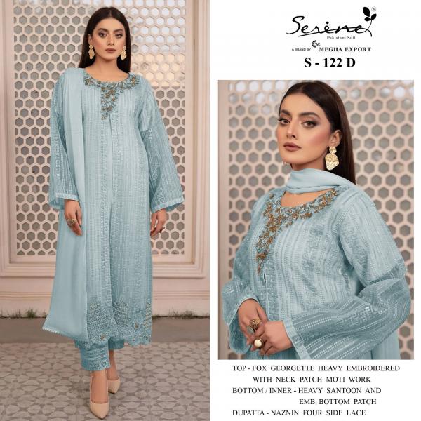 Serine S 122 C To F New Designer Pakistani Suit Collection